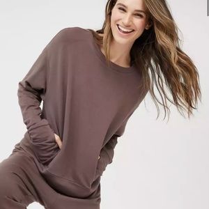 COPY - Offline by Aerie OTT Fleece Crenweck Sweat…